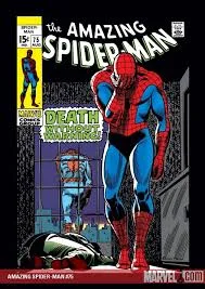 Spider-Man en una escena dramática enfrentando su posible fin o peligro extremo, en plena acción.