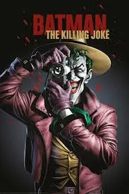 El Joker en acción, con su característico maquillaje y sonrisa siniestra, portada de la revista Killer Joker.